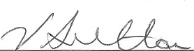 Val's signature